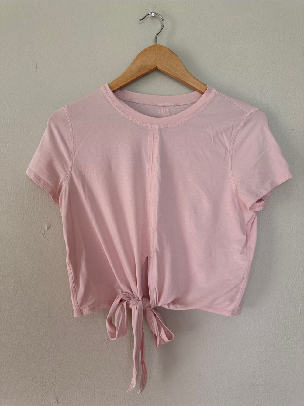 Lululemon Soft Pink wrap tie Short Sleeve Top 6